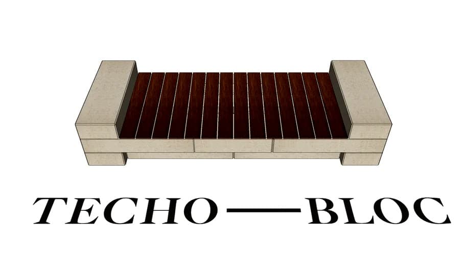 Techo-Bloc - Bench - Raffinato 3d model