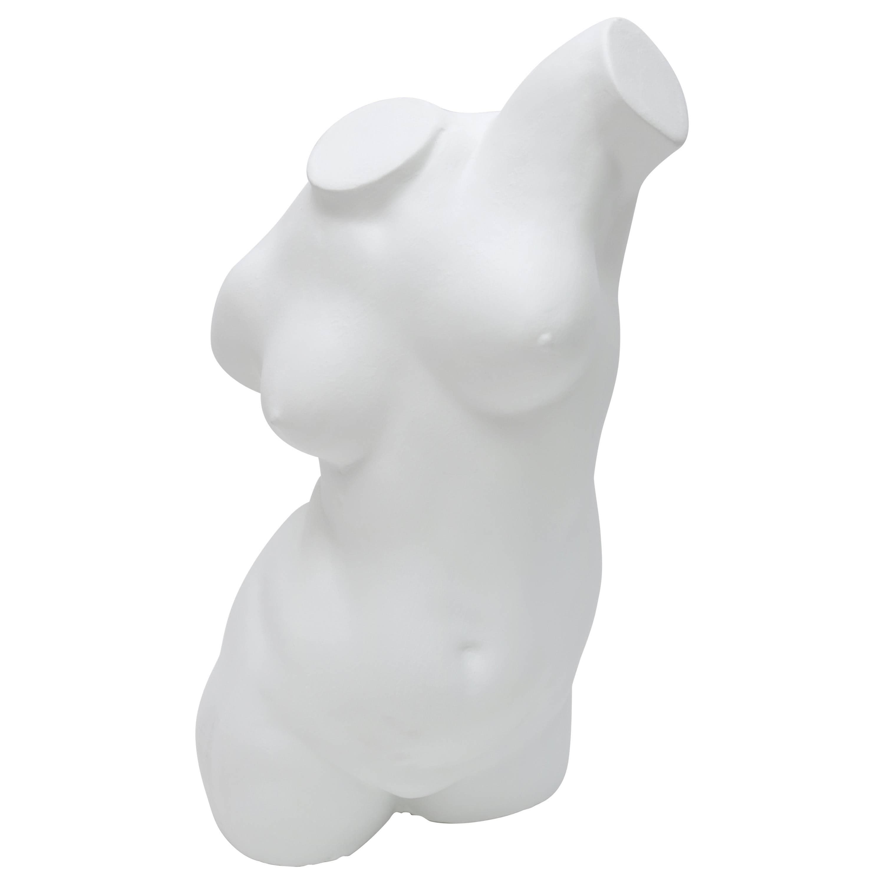 large Scale Nude Female Torso Sculpture in Cast Plaster at 1stDibs ...