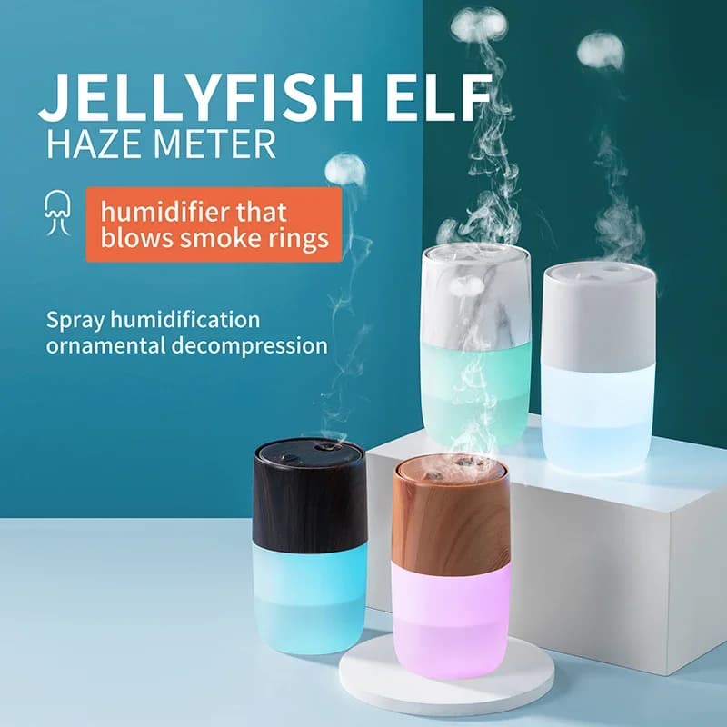 Wireless Air Humidifier Jellyfish Portbale Aroma Diffuser 1200mAh ...