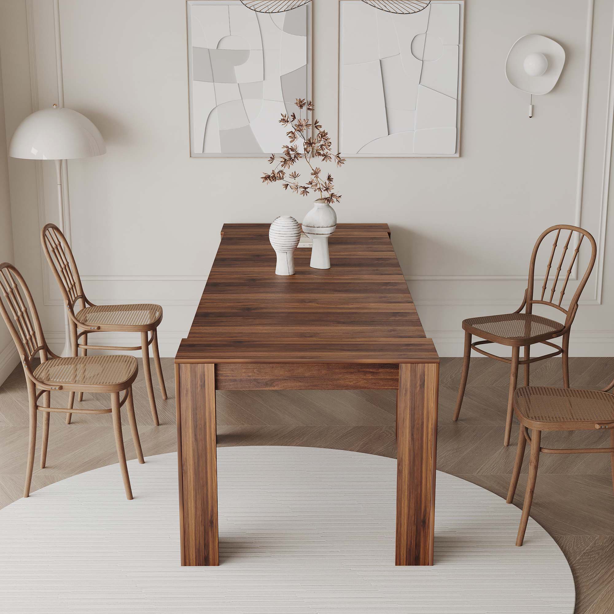 Latitude Run® Extendable Wood Dining Table - Wayfair Canada