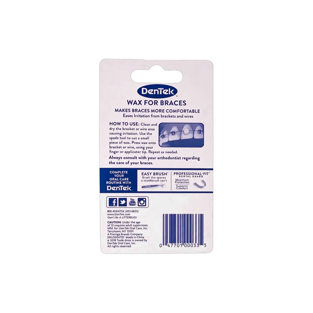 Dentek Wax For Braces Twin Pack - Barayah Medical
