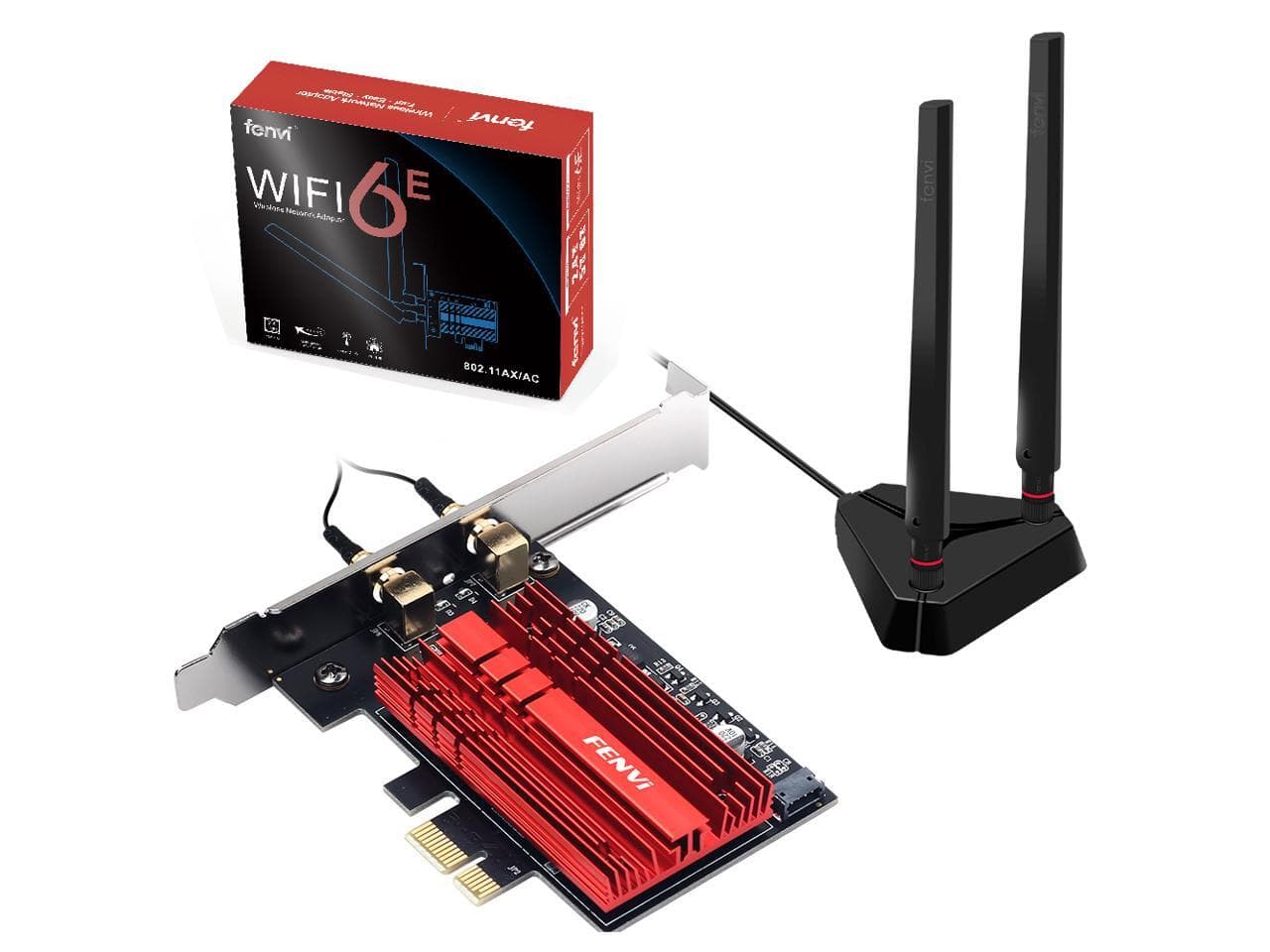 fenvi FV-AXE3000Pro Tri-Band 5400M WiFi 6E 5G/6GHz PCIe WiFi Card,802 ...