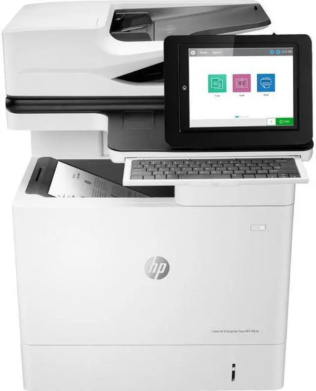 HP LaserJet Enterprise Flow MFP M634h Laser Printer, Black And White ...