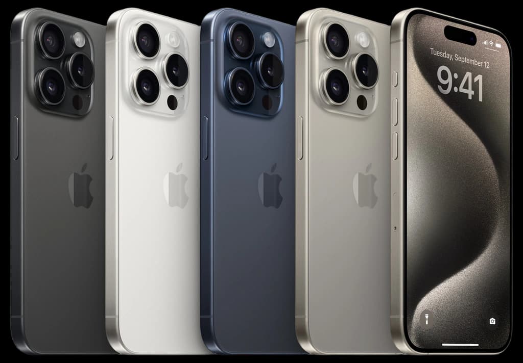 Apple iPhone 15 Pro, 256GB, Natural Titanium (Renewed)