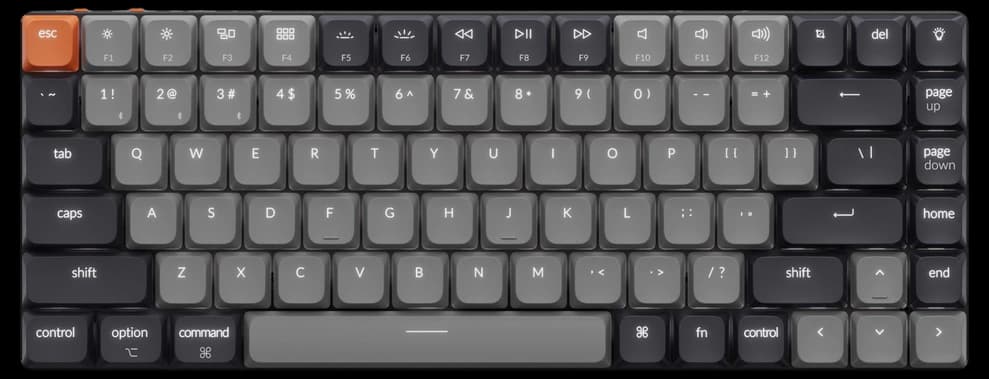 Keychron K7 Ultra-slim Wireless Mechanical Keyboard (Nordic ISO Layout ...