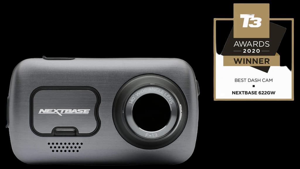 Nextbase 622GW Dash Cam Full 4K/30fps UHD Recording in Car DVR Camera- 140° Front- Wi-Fi, GPS, Bluetooth- Super Slow Motion @ 120fps- Image Stabilisation- what3words- Night Vision- Alexa Built-in