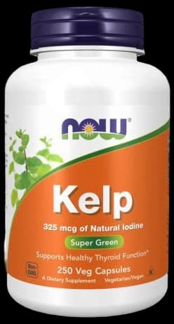 Now Foods, Kelp 550 mg 250, 250 Veg Capsules | HiLife Vitamins