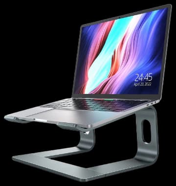 Nulaxy Laptop Stand, Ergonomic Aluminum Cooling Computer Stand, Detachable Laptop Riser, Support Protable Notebook Holder Stand Compatible with MacBook Air Pro, Dell XPS, Lenovo More 10-15.6" Laptops