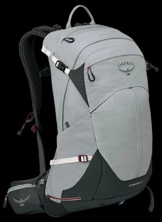 Osprey Stratos 24L Men's Hiking Backpack, Tunnel Vision Grey