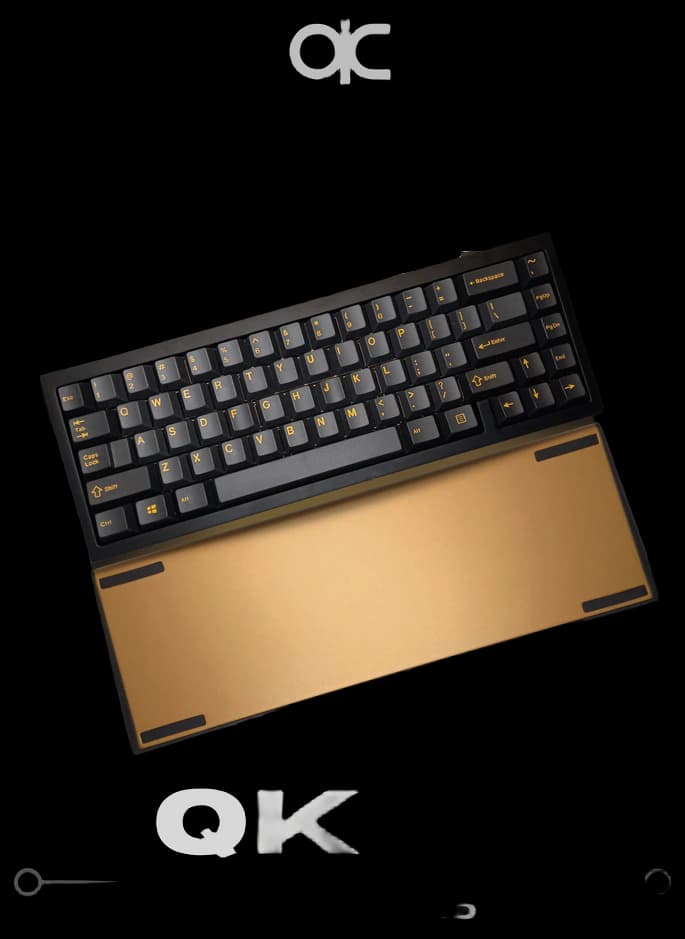 My QK65 Black + Gold : r/CustomKeyboards