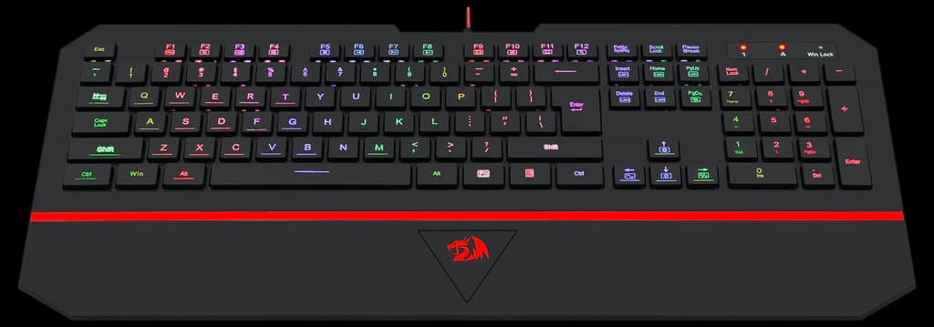Redragon K502 Karura RGB Gaming Keyboard – Silent Keys, 104 Keys ...