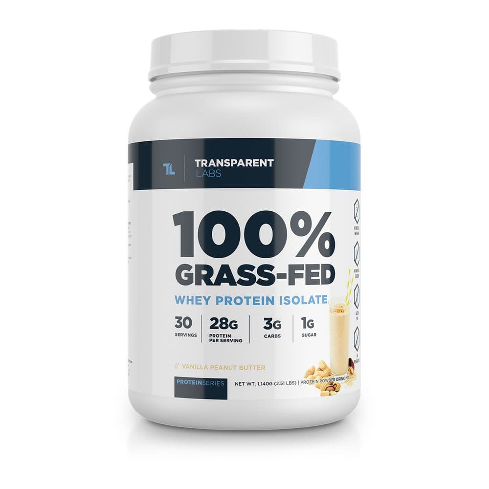 Transparent Labs 100% Grass-Fed Whey Protein Isolate - Labdoor