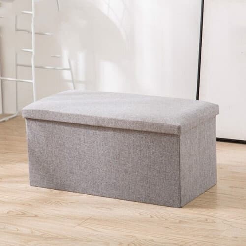 Foldable Storage Ottoman Seat & Toy Organizer Benc…