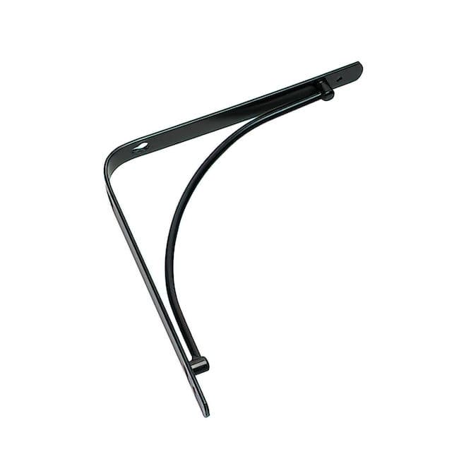 Onward Decorative Shelf Bracket in Black Steel - 8-in 4971FB08BC | RONA