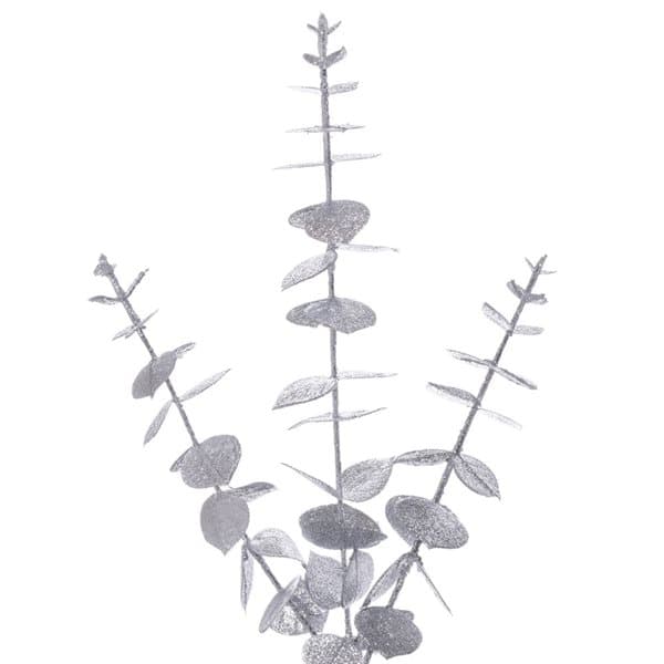 Vickerman 6-ft Silver Artificial Eucalyptus Glitter Garland FK223572 | RONA