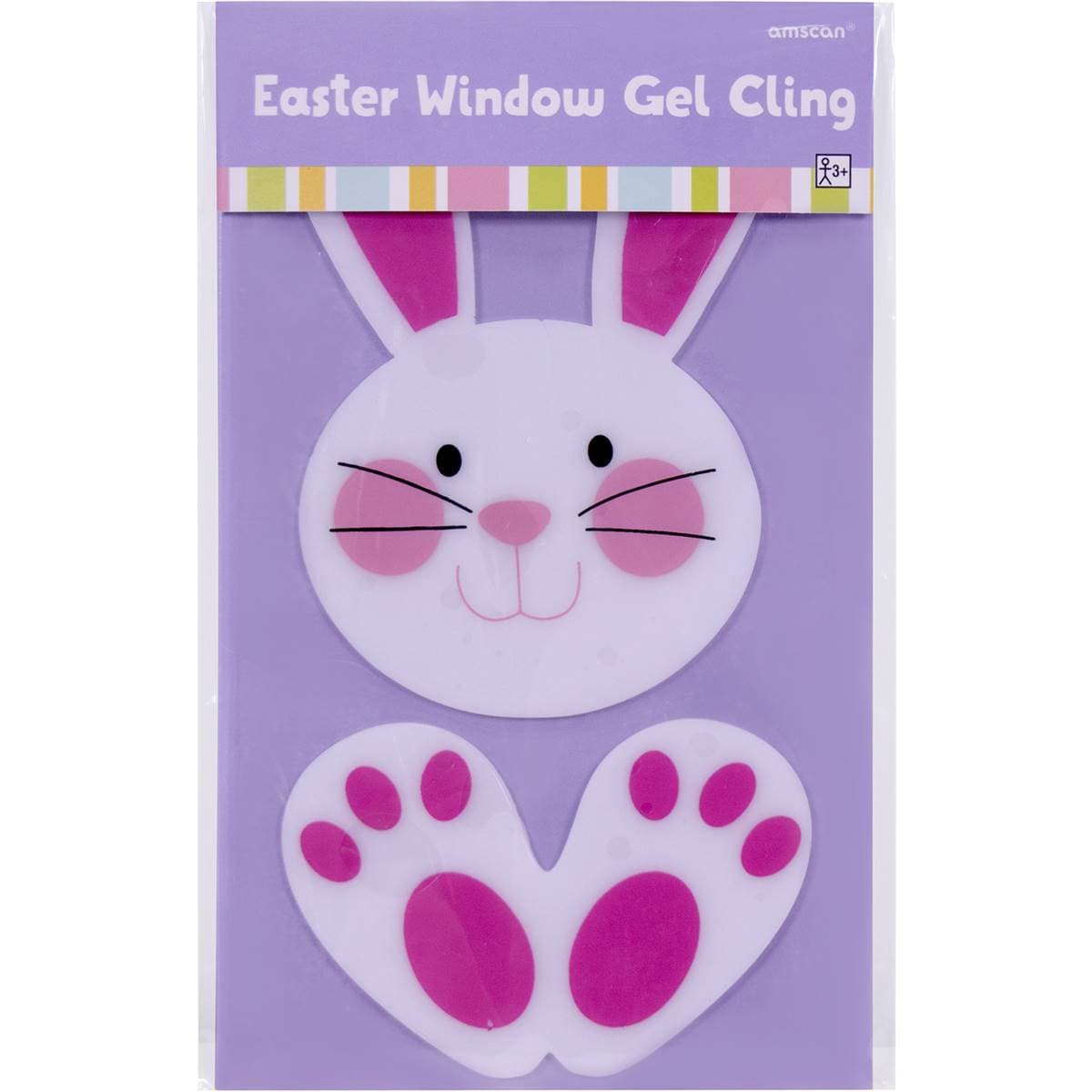 Amscan Easter Window Gel Cling Bunny Each | Woolworths