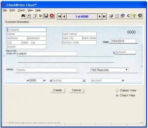 CheckWriter “Create New Check” Screen Updated – CheckWriter™ Software ...