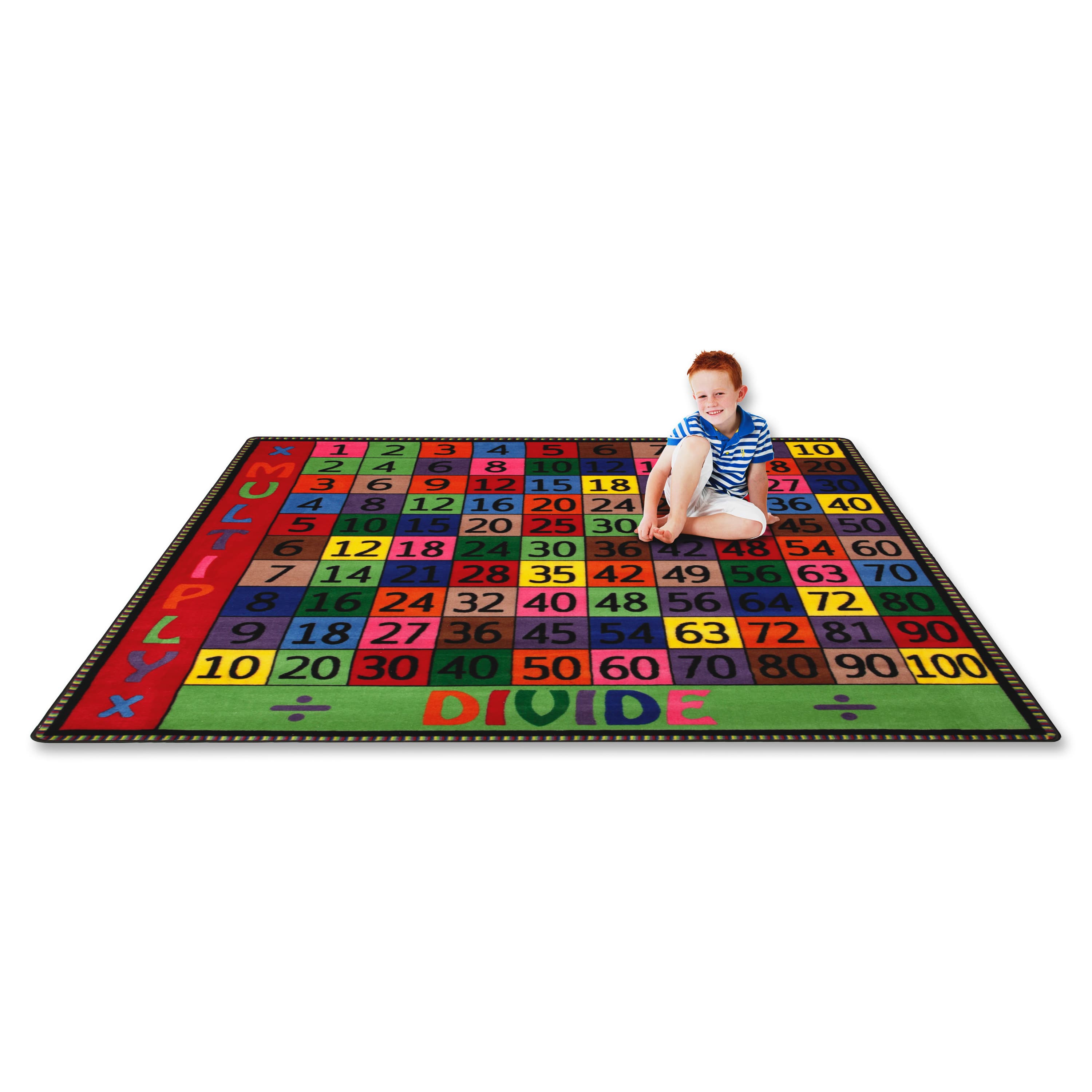 Flagship Carpets Math Collection Multiply/Divide Rug - Area Rugs ...