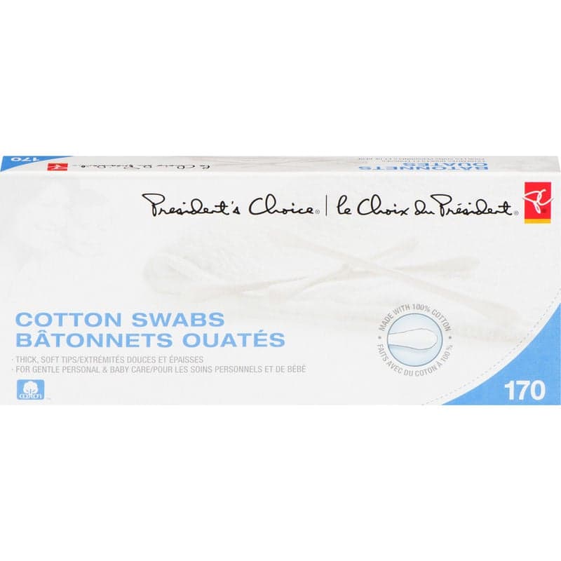 President’s Choice Cotton Swabs 170 Count - CTC Health