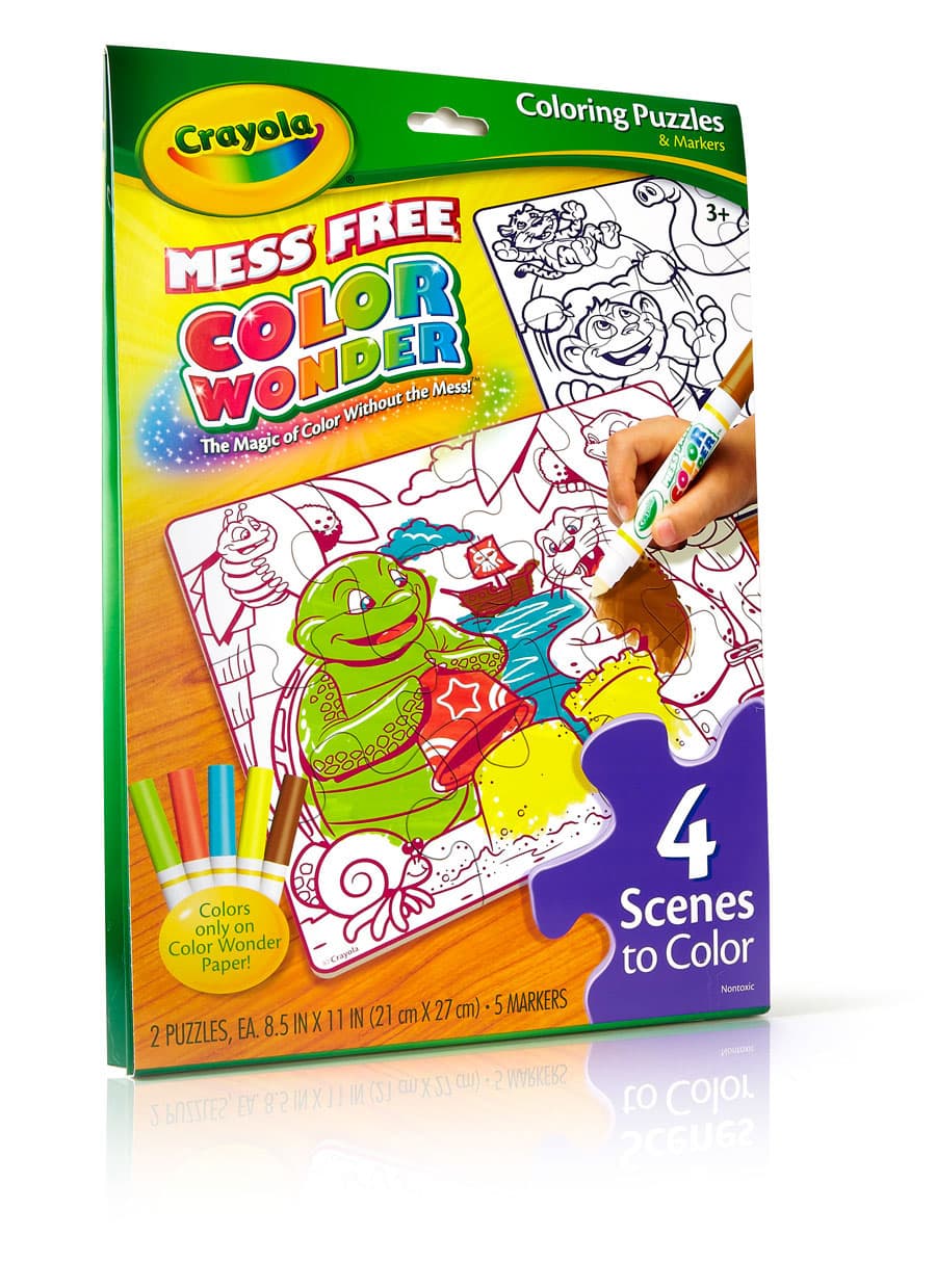 Color Wonder Double-Sided Puzzles & Markers - - Fat Brain Toys