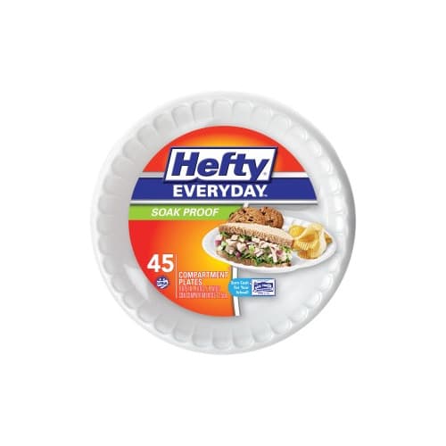 Hefty 3-Compartment Soak Proof Plates - RFPD28845 - Shoplet.com