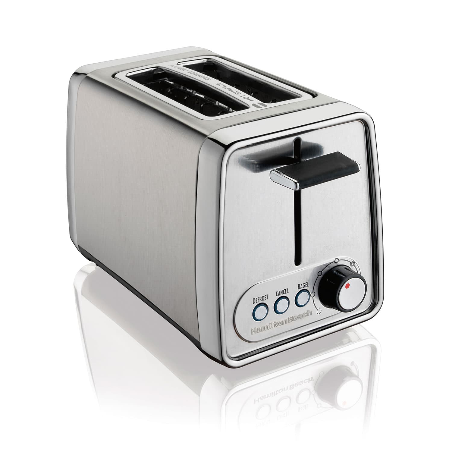 Modern Chrome 2 Slice Toaster - 22785 | HamiltonBeach.com