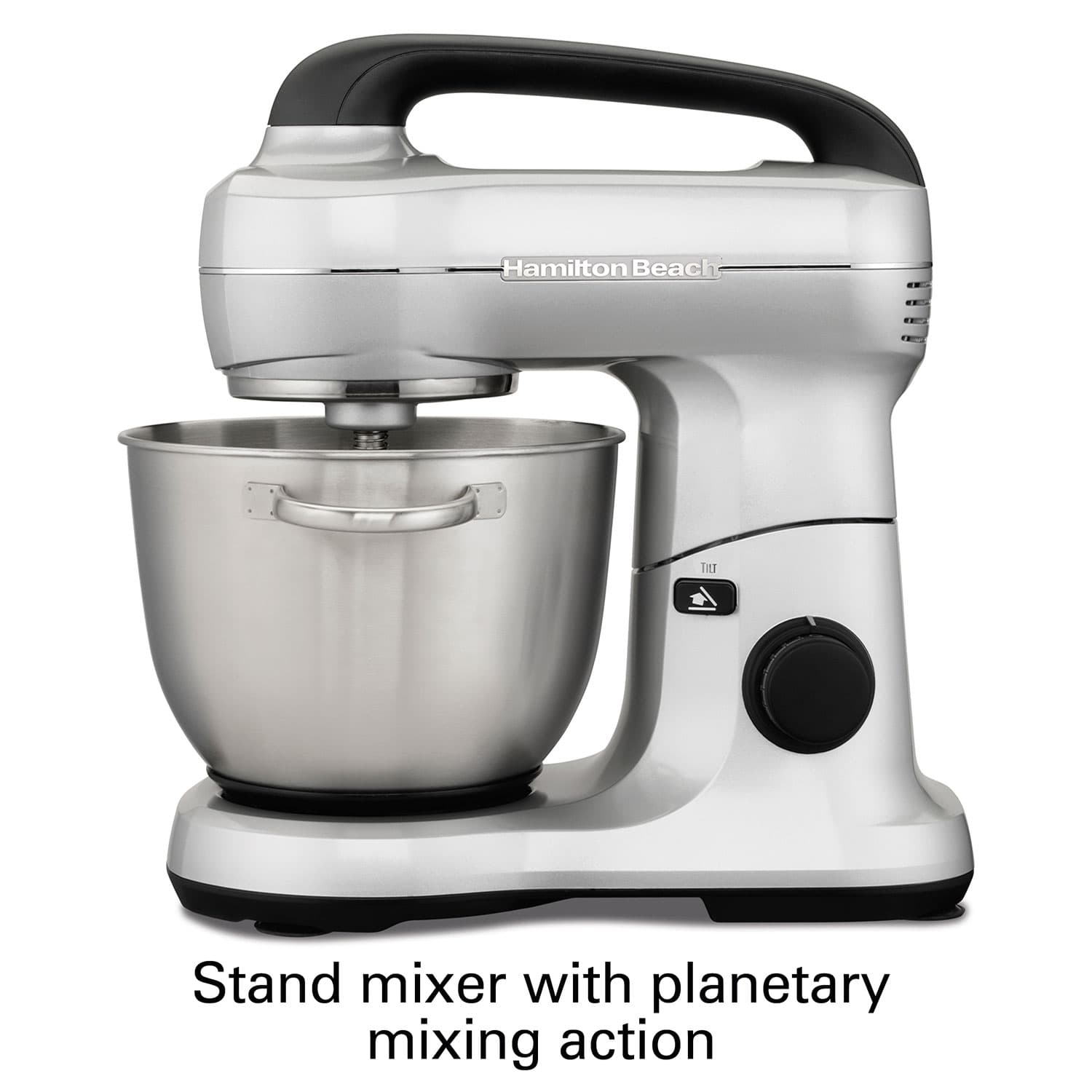 Hamilton Beach Recertified 7 Speed Stand Mixer, 4 Quart, Silver ...