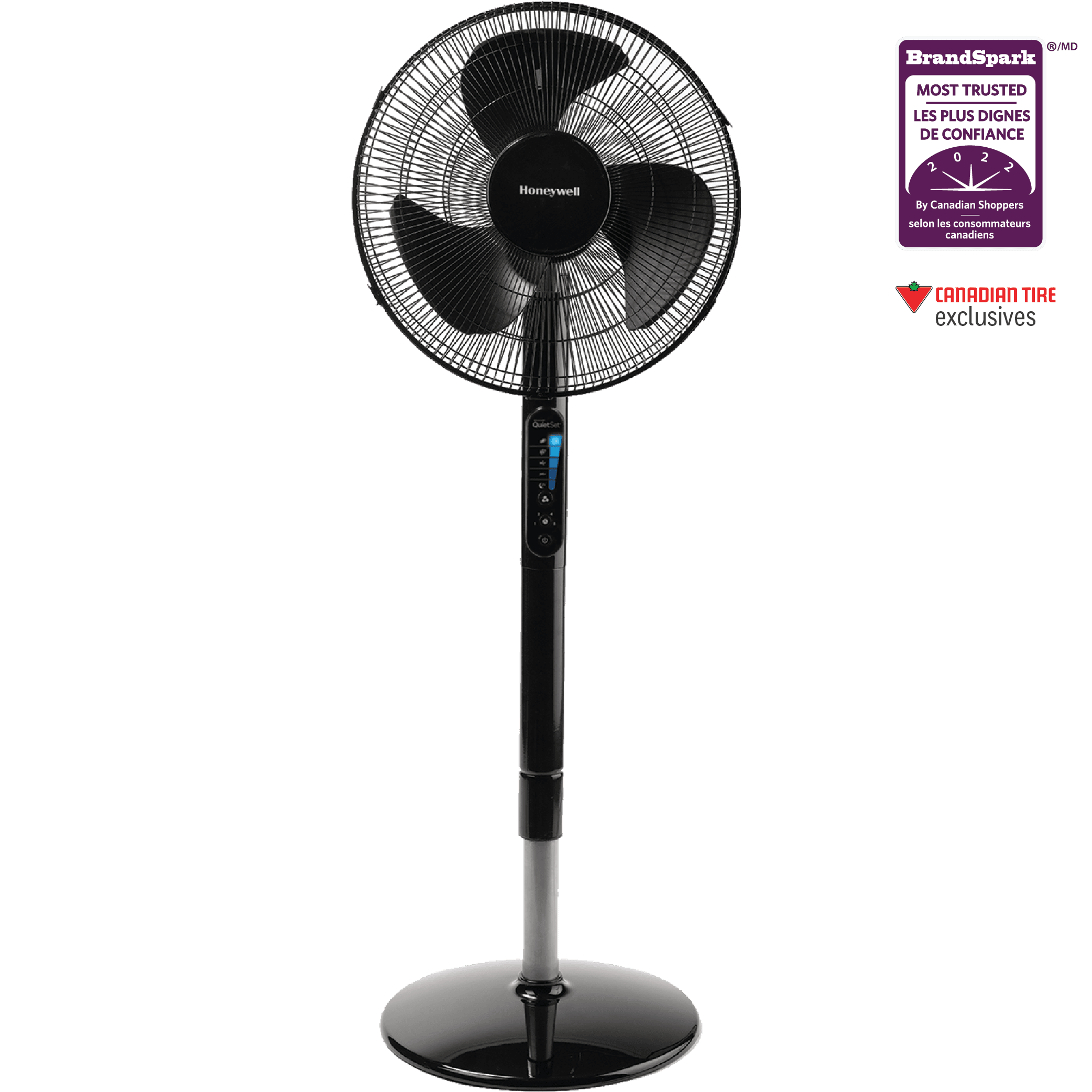 Honeywell HSF600BC Advanced QuietSet® 16” Stand Fan With Noise ...