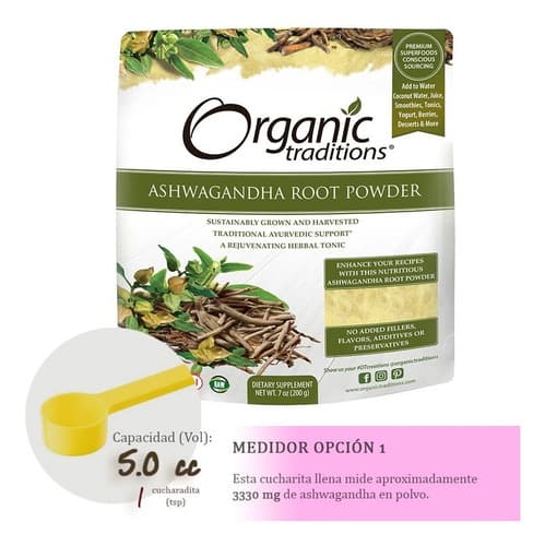 Ashwagandha Orgánica Certificada 100% Pura Ginseng Indio | Mercado Libre