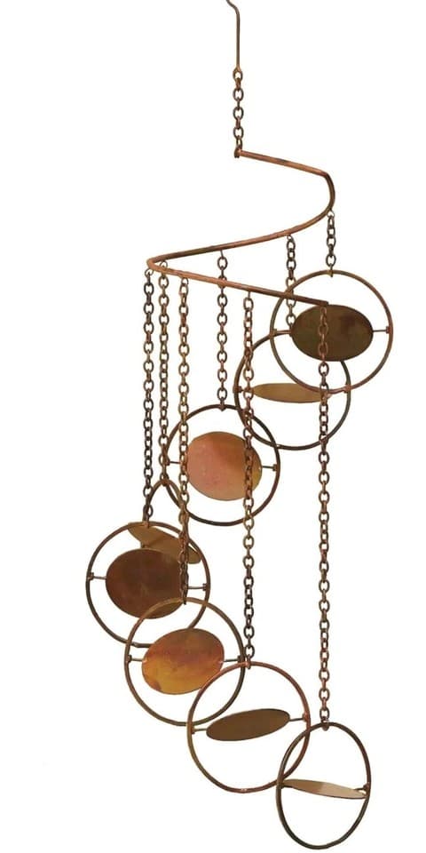 Ancient Graffiti Flamed Circles Spiral Mobile Wind Chime | eBay