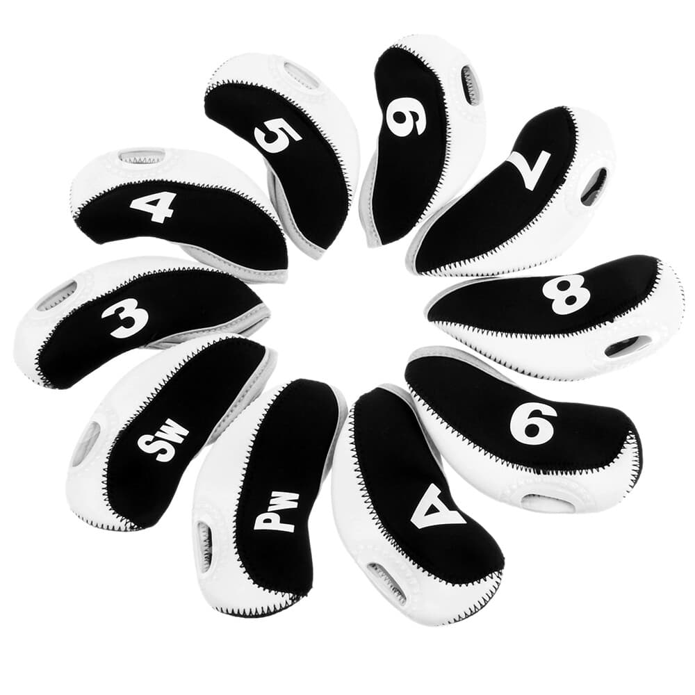 10x Neoprene Golf Club Iron Head Cover Set Fit Titleist Callaway Ping ...