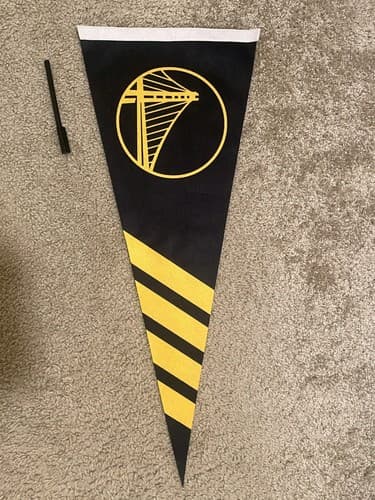 NBA Golden State Warriors Triangle Flag 11.75x29.5x29.75 Inch *New*Rare ...