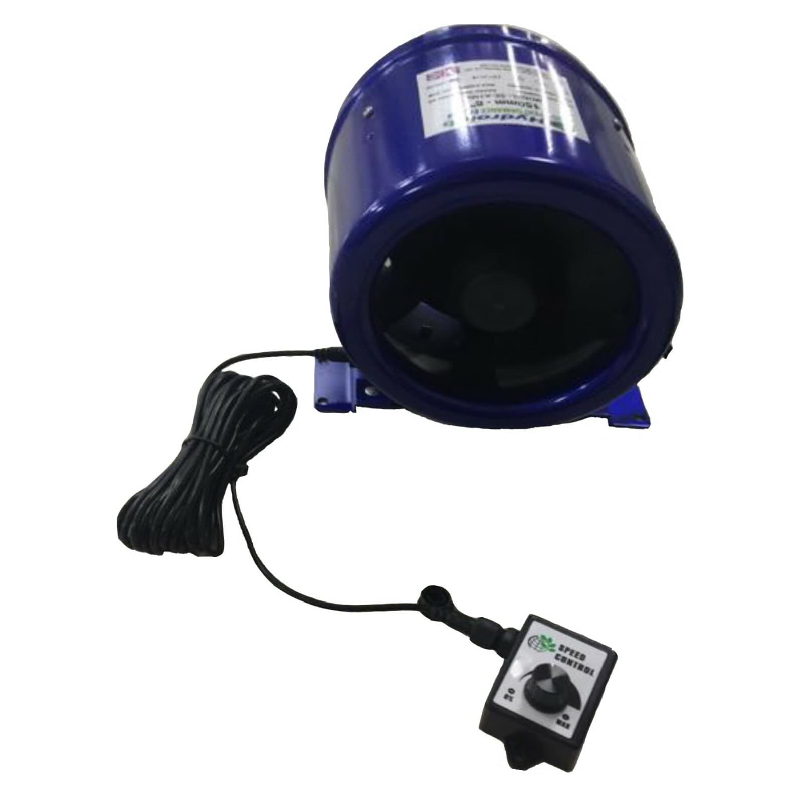 Hydrolab EC Hyper Fan Inline Digital Mixed Flow Duct Fan. 4" 5" 6" 8 ...