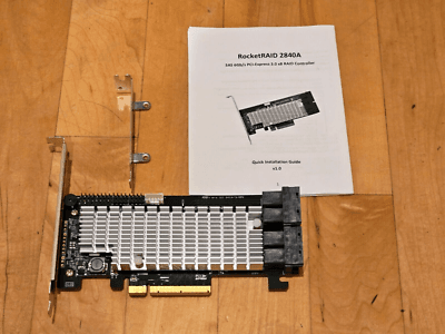 HIGHPOINT ROCKETRAID 2840A 16 PORT PCI-E 3.0 x8 SATA SAS 6Gb/s ...