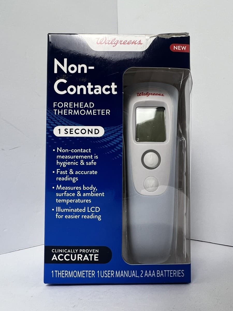 Walgreens Digital Non Contact Forehead Thermometer 1 Second ...