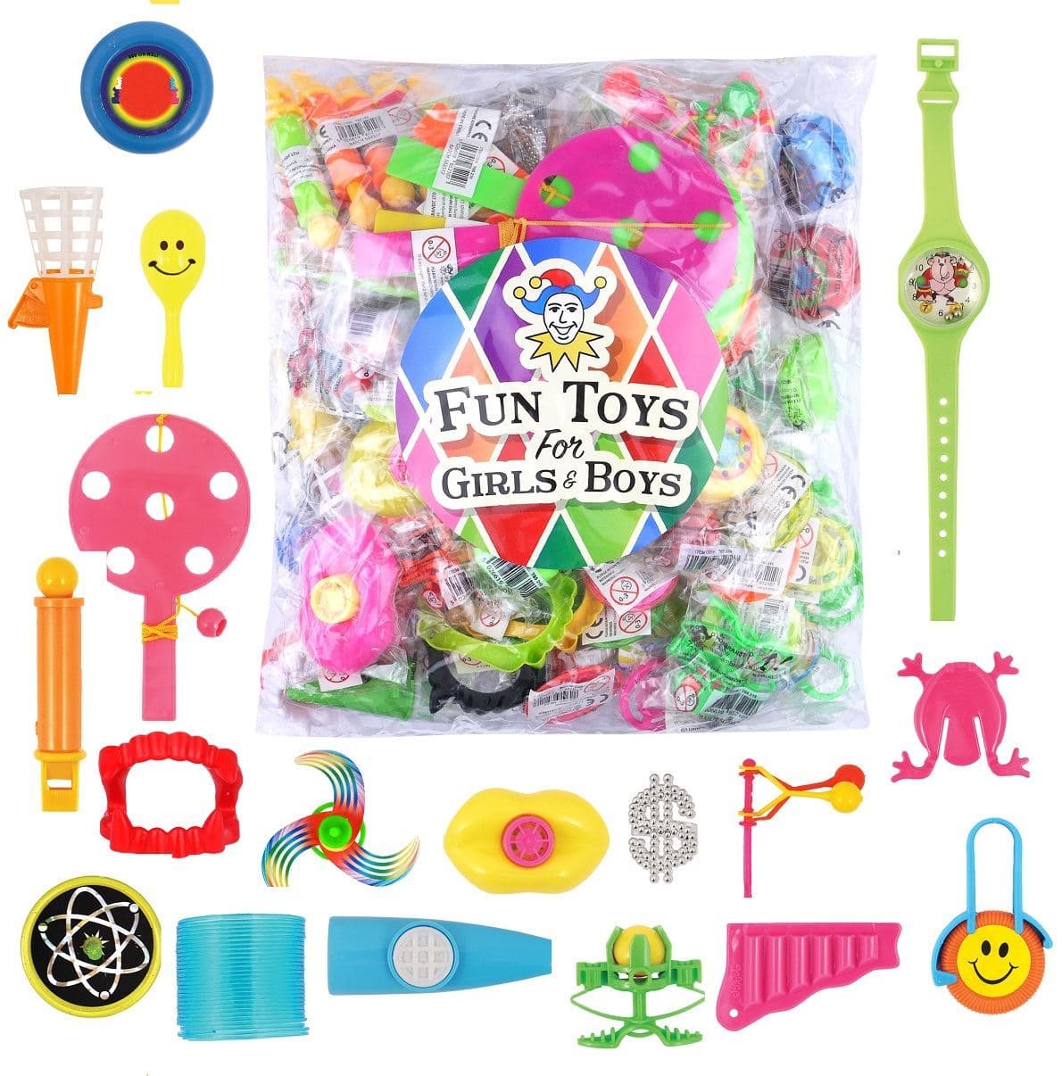 100 Assorted Party Bag Toys Childrens Kids School Gift Party Pinata ...