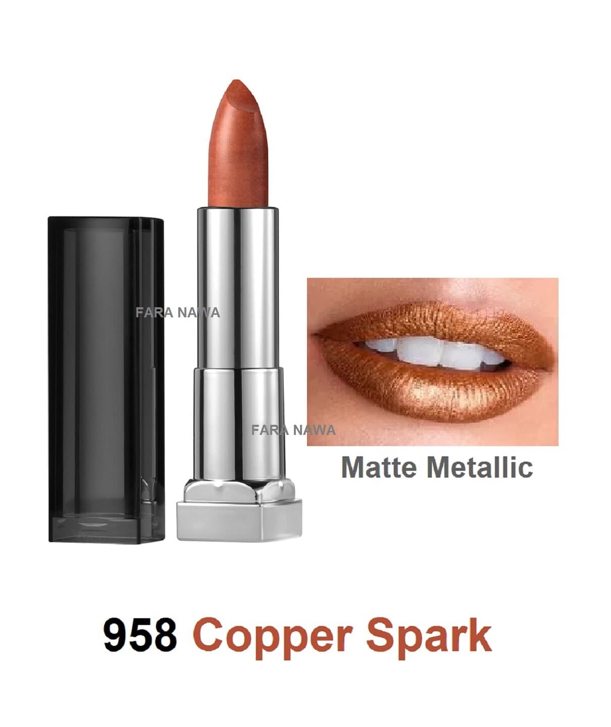 Maybelline New York Color Sensational Matte Metallics Lipstick, | eBay
