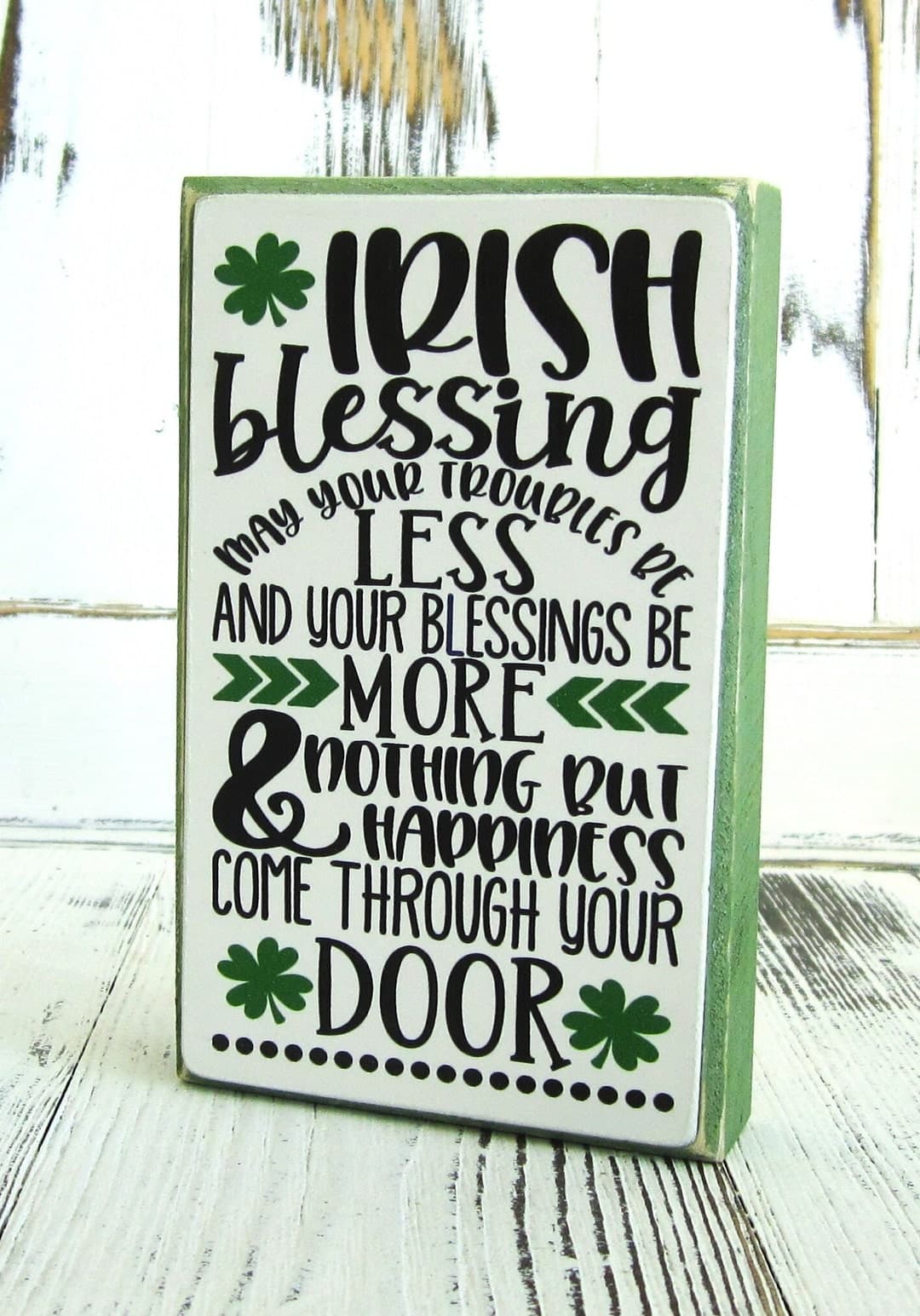 Irish Blessing Wood Block Sign, St. Patrick's Day Sign, March 17th ...
