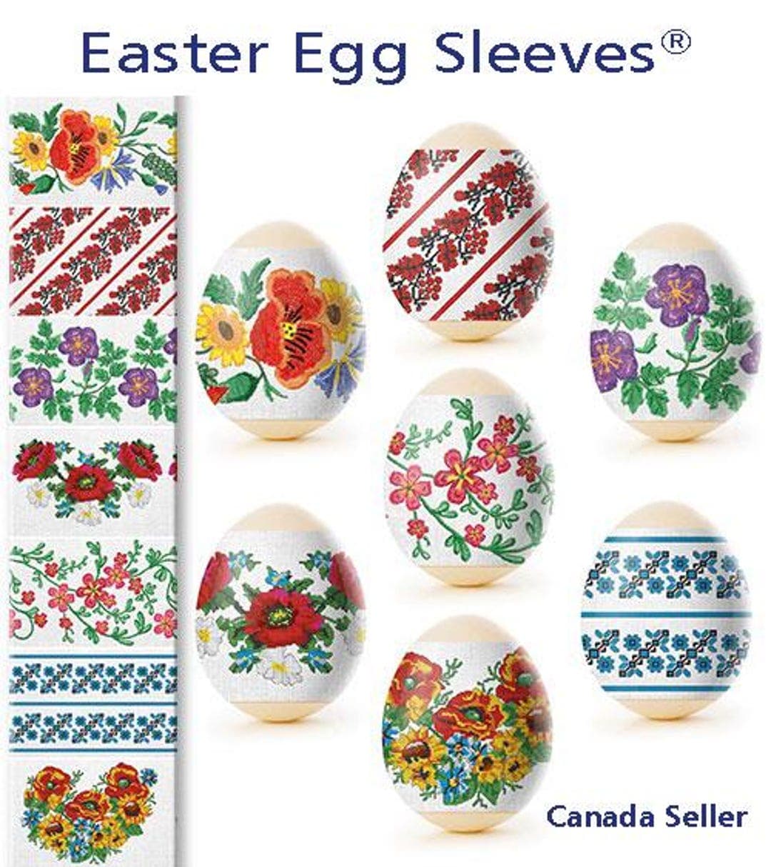 Easter Egg Sleeves for 14 Eggs. Embroidery Egg Wraps Egg Decoration ...