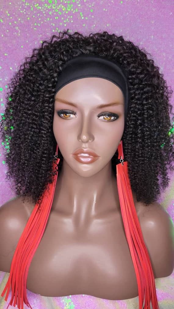 Head Band Jerry Curl Wig Affordable Bohemian Afro Kinky Curl ...