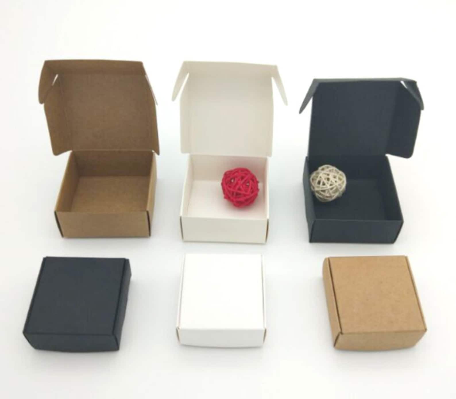 100pcs Kraft Paper Box Small Kraft Jewelry Wedding Boxes Mini - Etsy