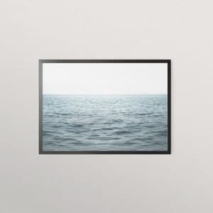 FRAMED Blue Ocean Wall Art, Horizon Print, Sea Landscape, Seascape ...