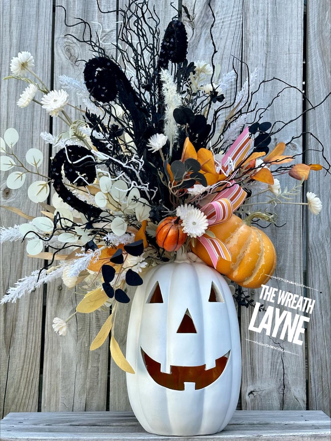 Halloween Centerpiece, LED Pumpkin Centerpiece, Fall Pumpkin ...