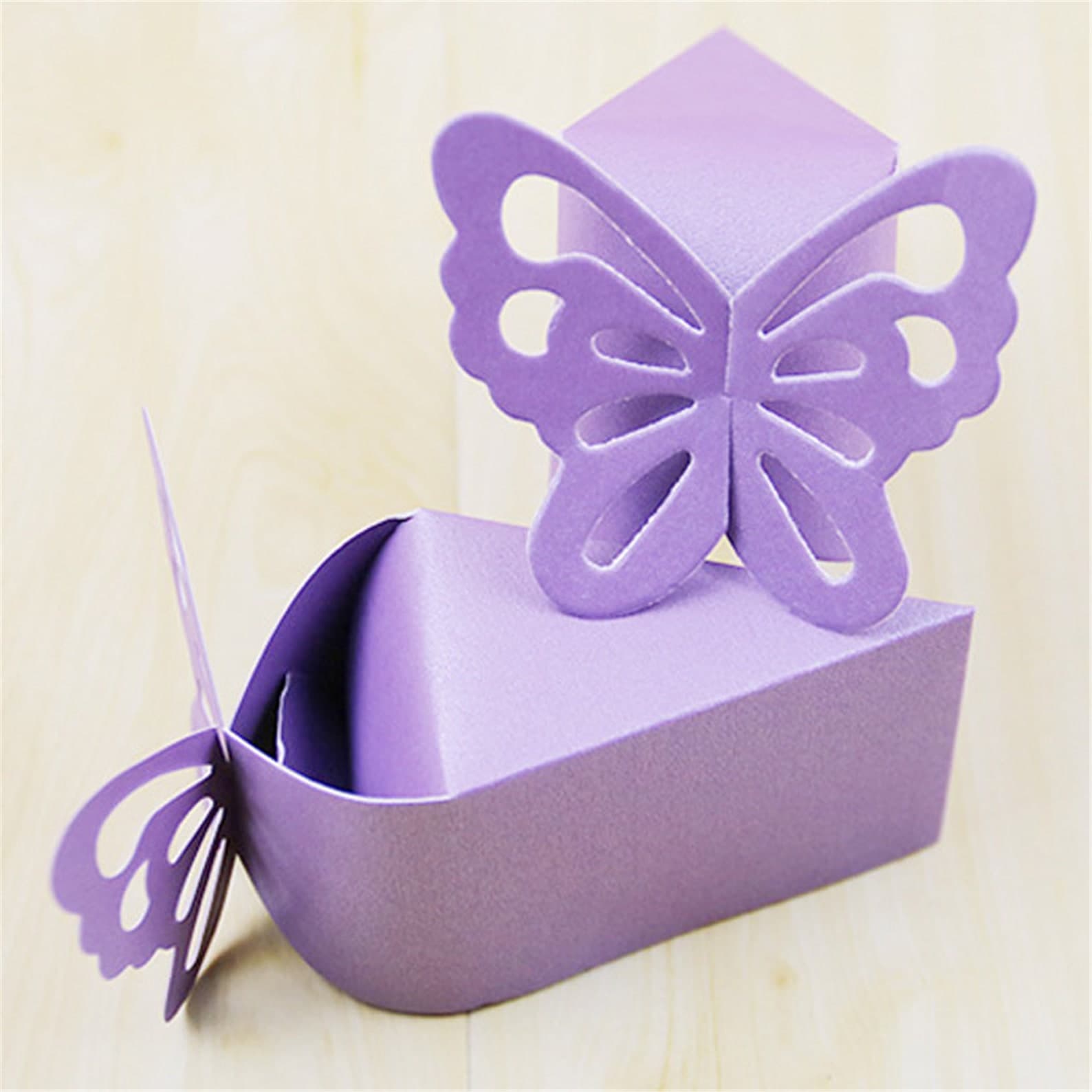 Butterfly Wedding Favor Boxes-bridal Shower Candy Boxes-treat - Etsy
