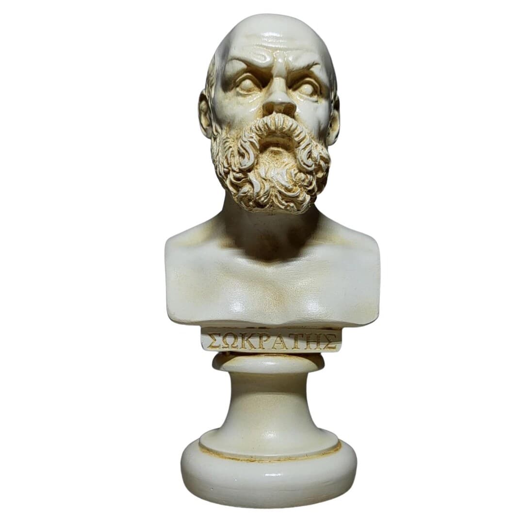Socrates Bust Statue Ancient Greek Philosopher Patina Sculpture 15cm - Etsy