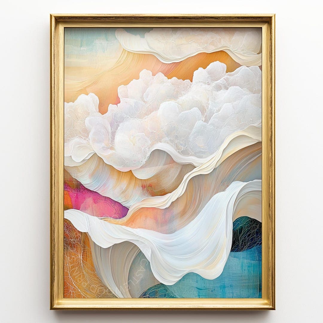 Ethereal Cloudscape Art Print – Dreamy Sky Landscape (digital Download ...