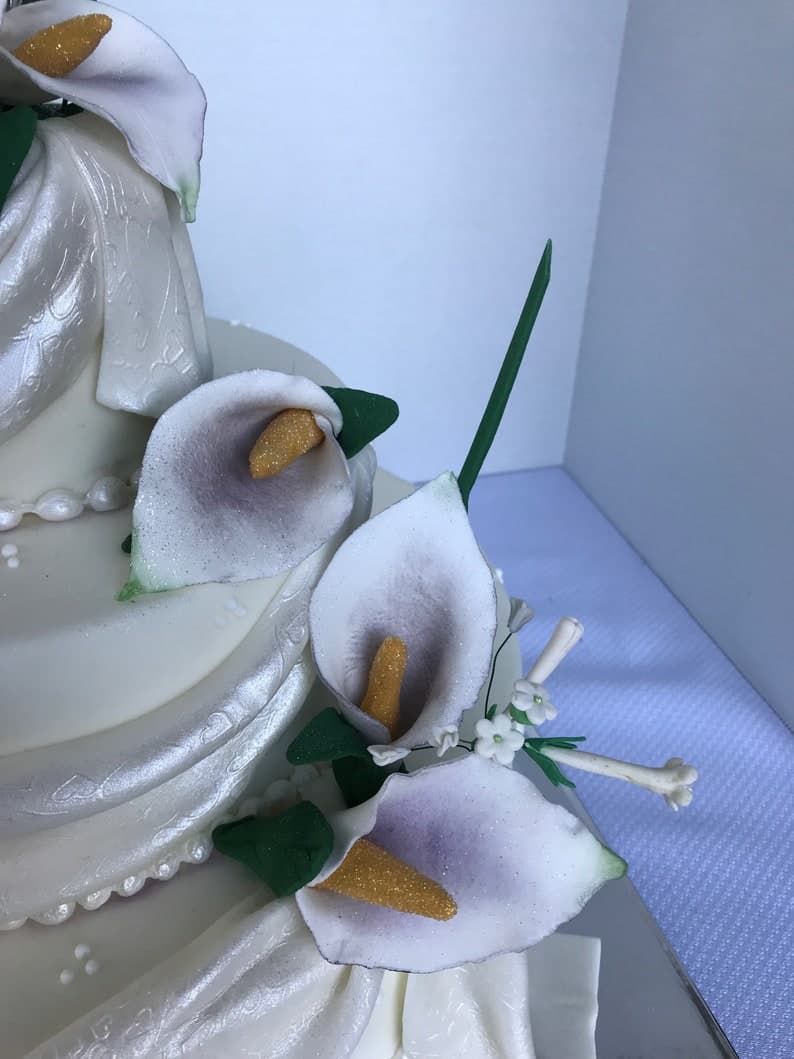 Lovely Edible Sugar Paste Calla Lilies - Etsy
