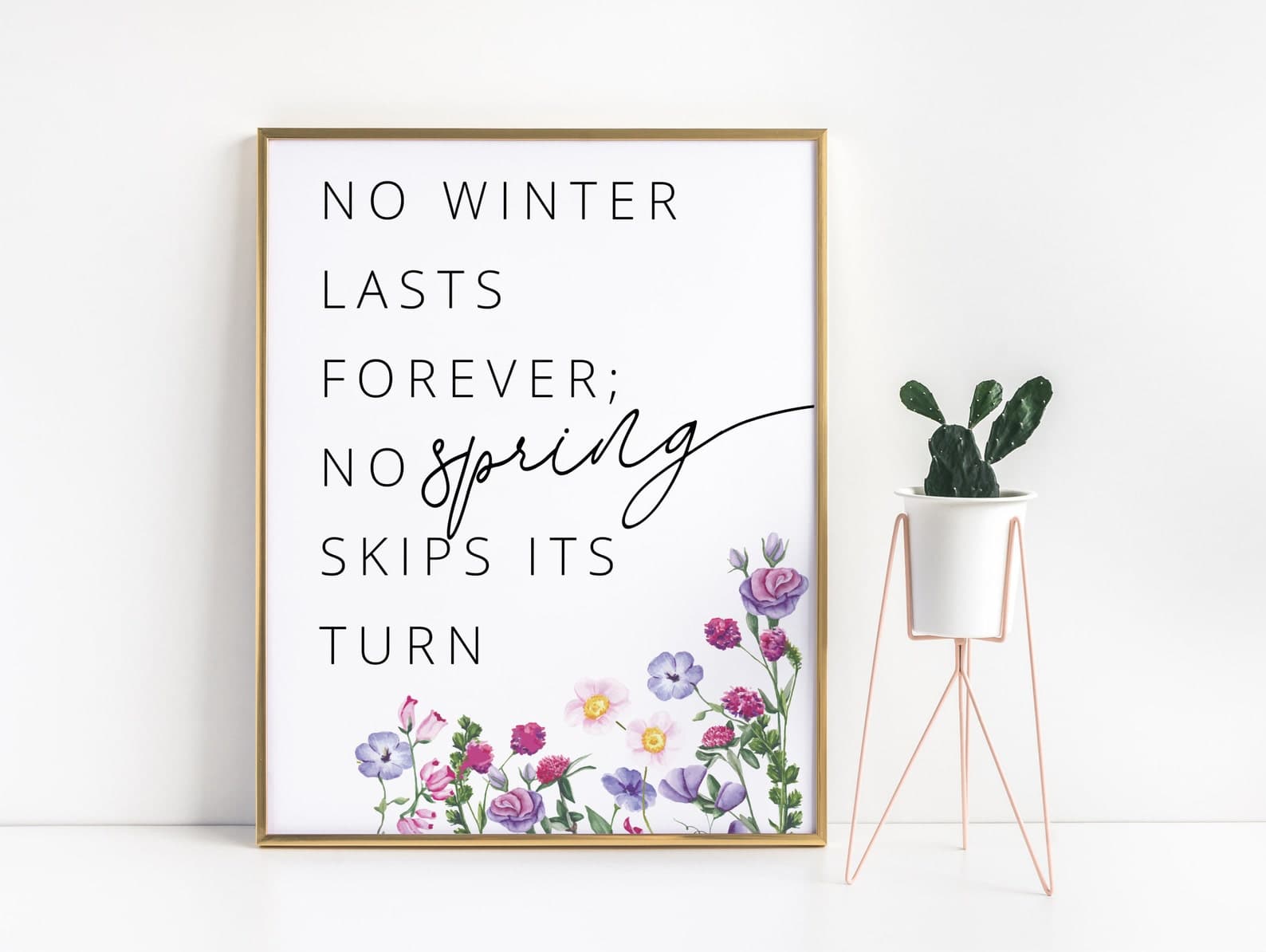 Spring Wall Art Quote Printable Wall Art DIGITAL DOWNLOAD | Etsy