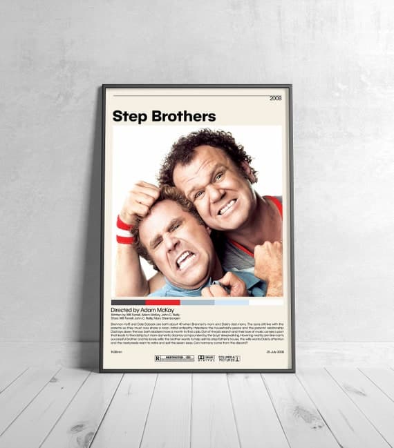 Step Brothers Movie Poster Adam Mckay Minimalist Movie - Etsy