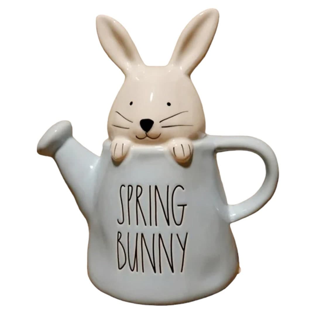 Rae Dunn Easter Ceramic SPRING BUNNY in Watering Can - Etsy